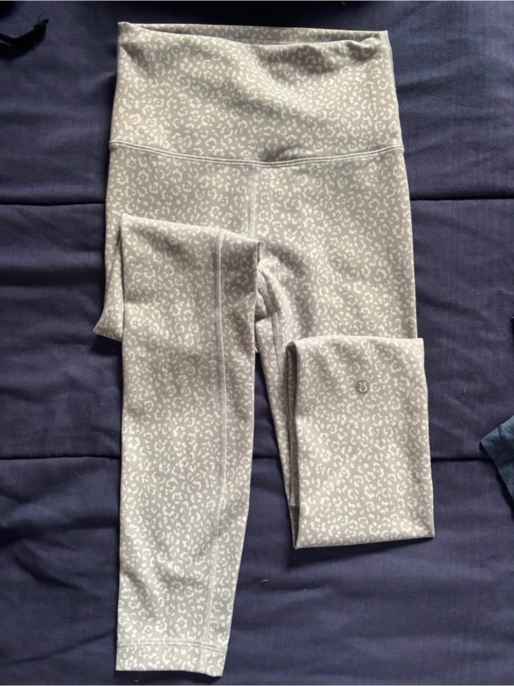 lululemon athletica Kids' Light Gray Leopard-Print Leggings